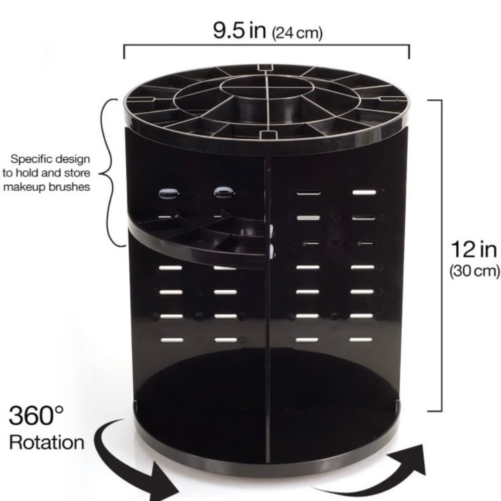 rotating makeup organizer